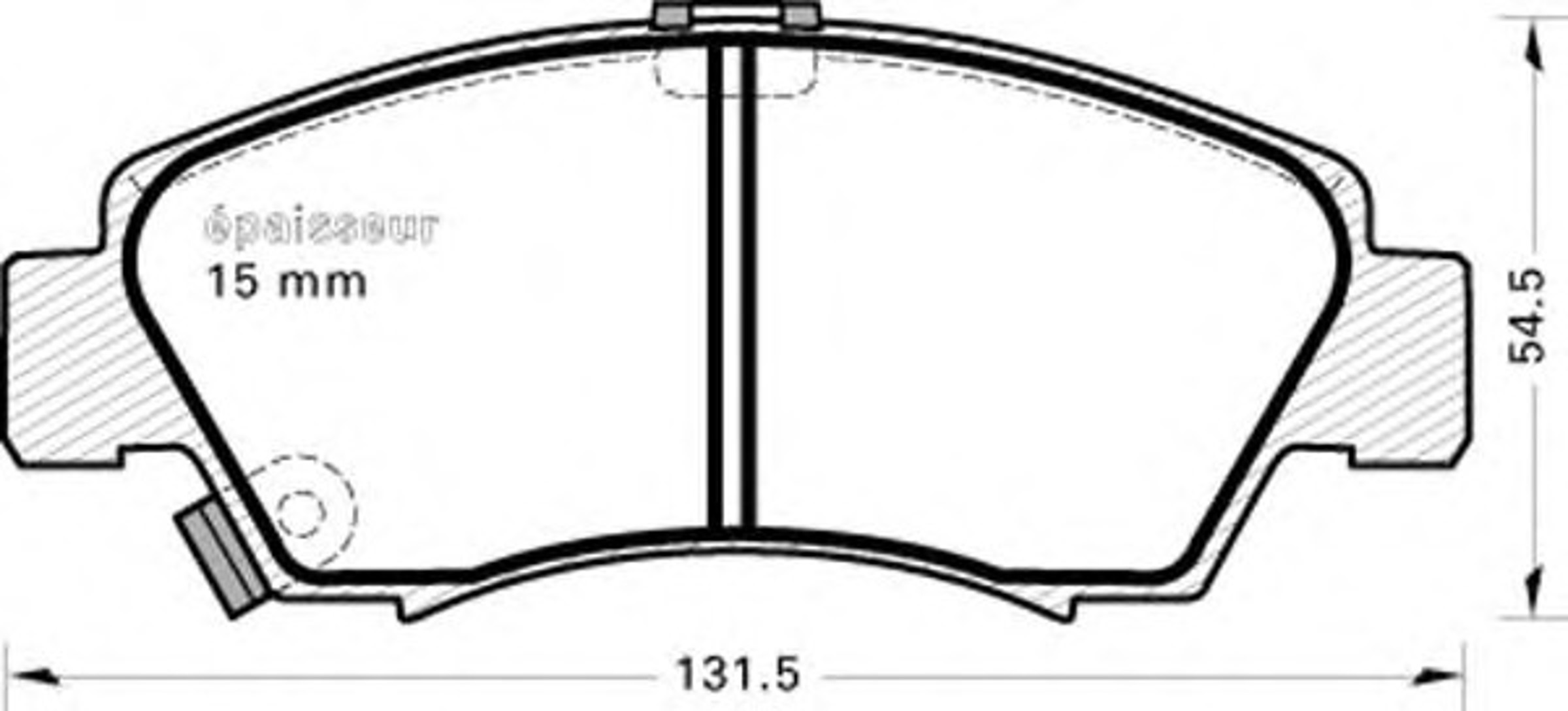 Колодки тормозные дисковые MGA 342