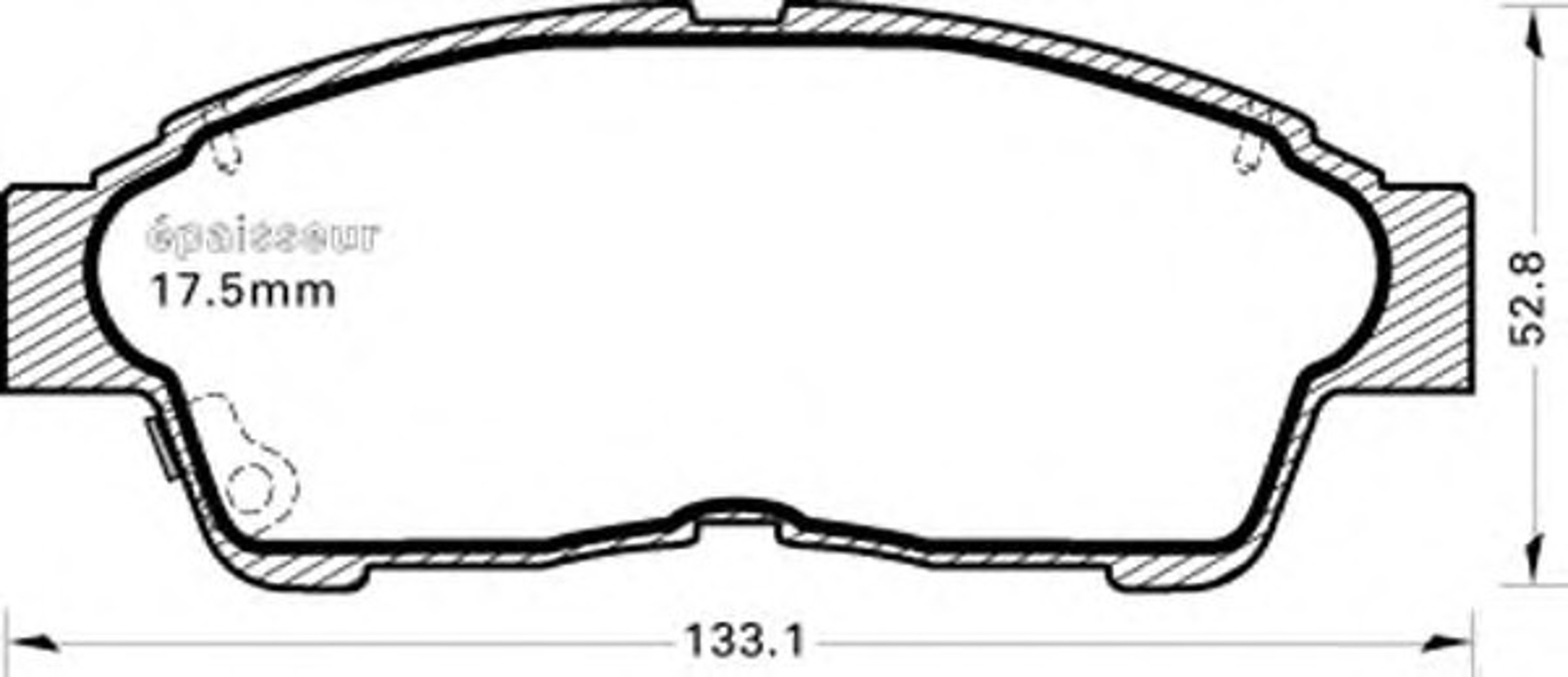 Колодки тормозные дисковые MGA 375
