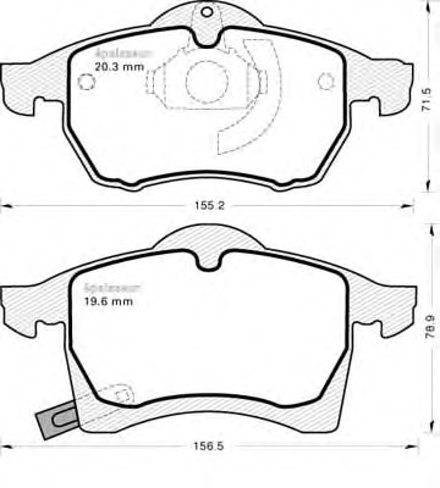 Колодки тормозные дисковые MGA 405