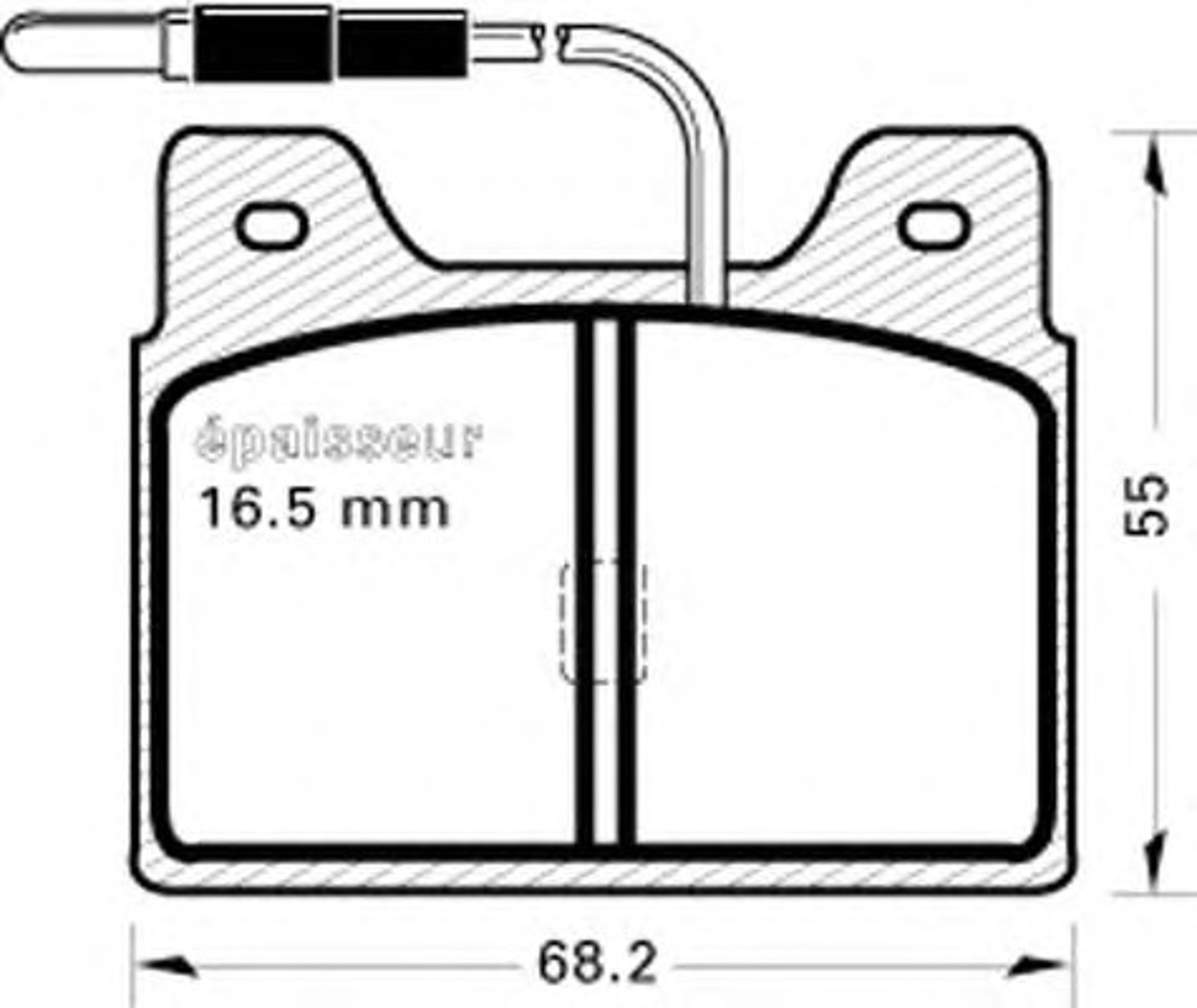 Колодки тормозные дисковые MGA 51