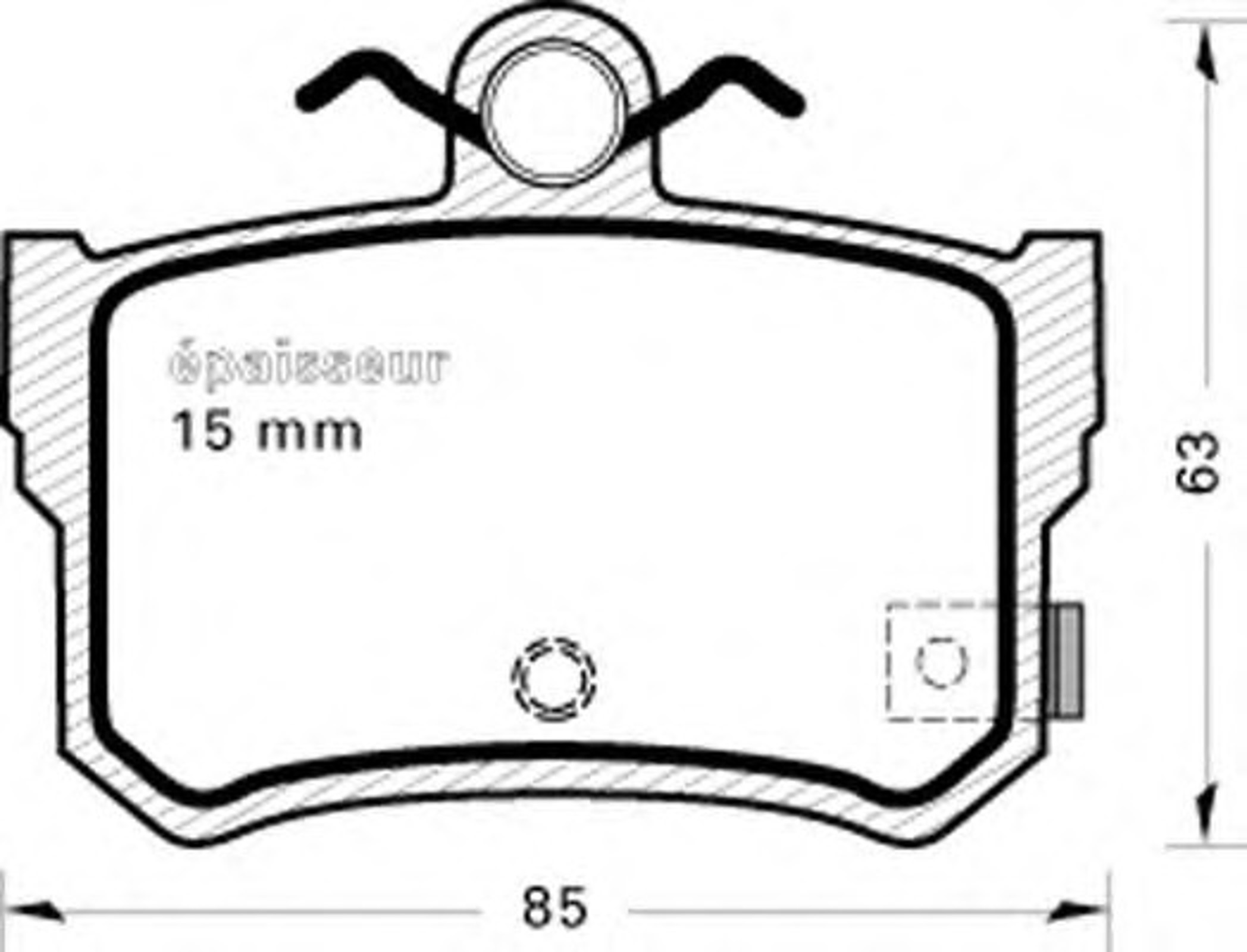 Колодки тормозные дисковые MGA 524