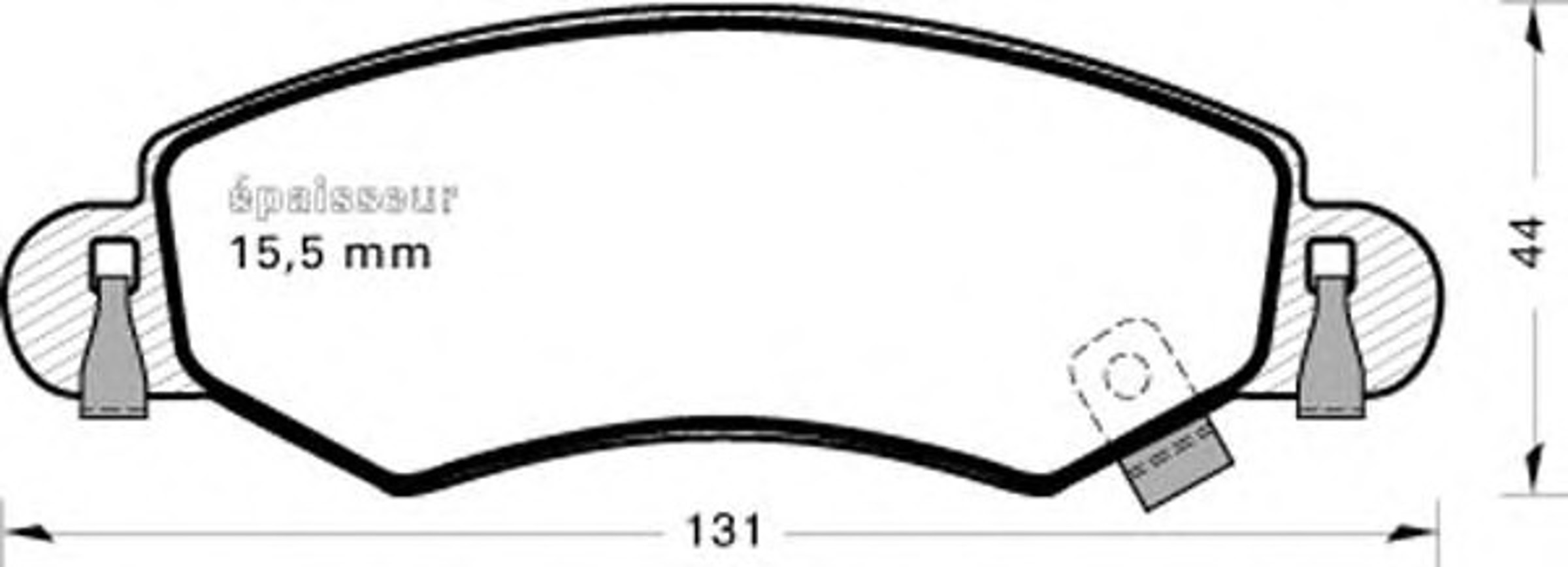 Колодки тормозные дисковые MGA 552