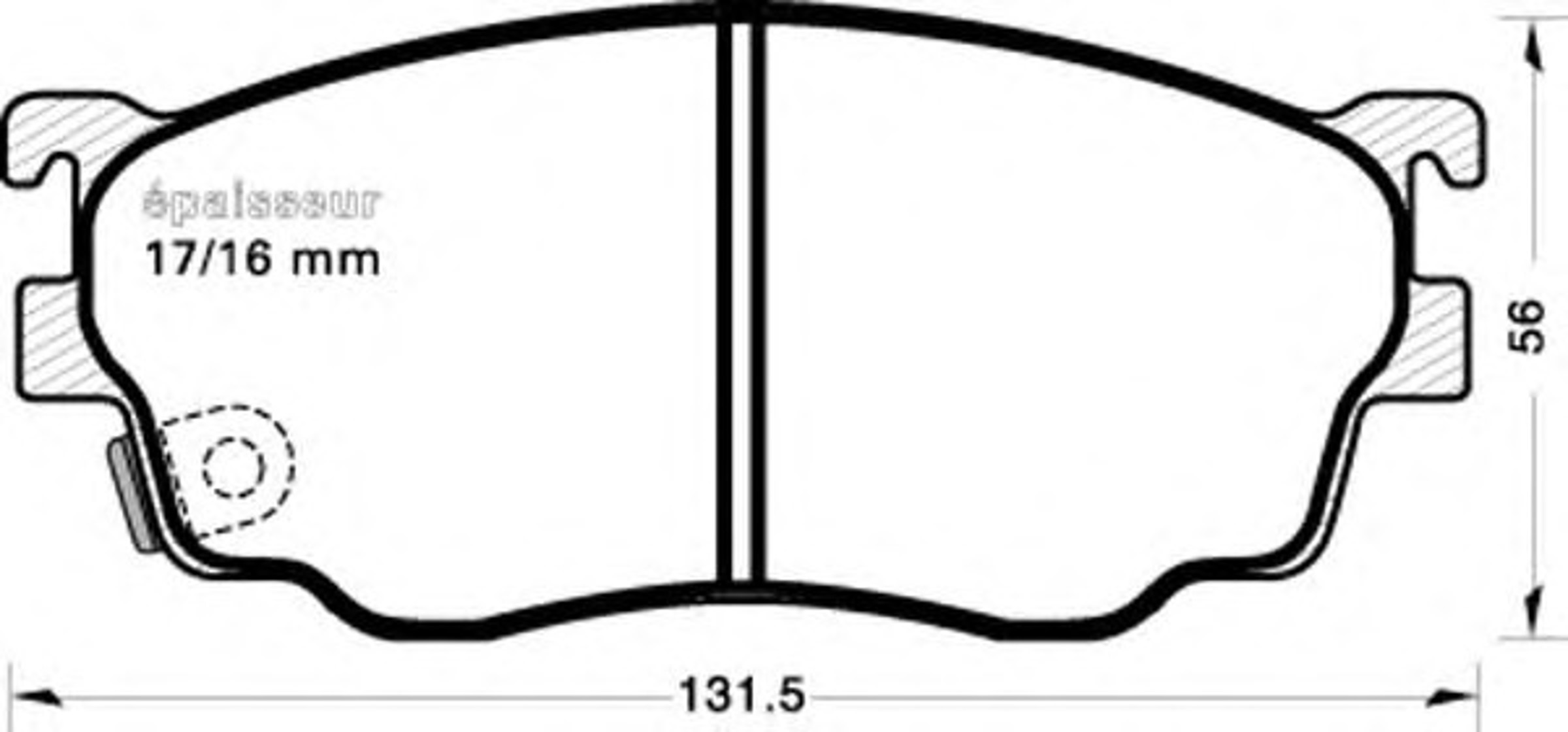 Комплект тормозных колодок дисковый тормоз MGA 650