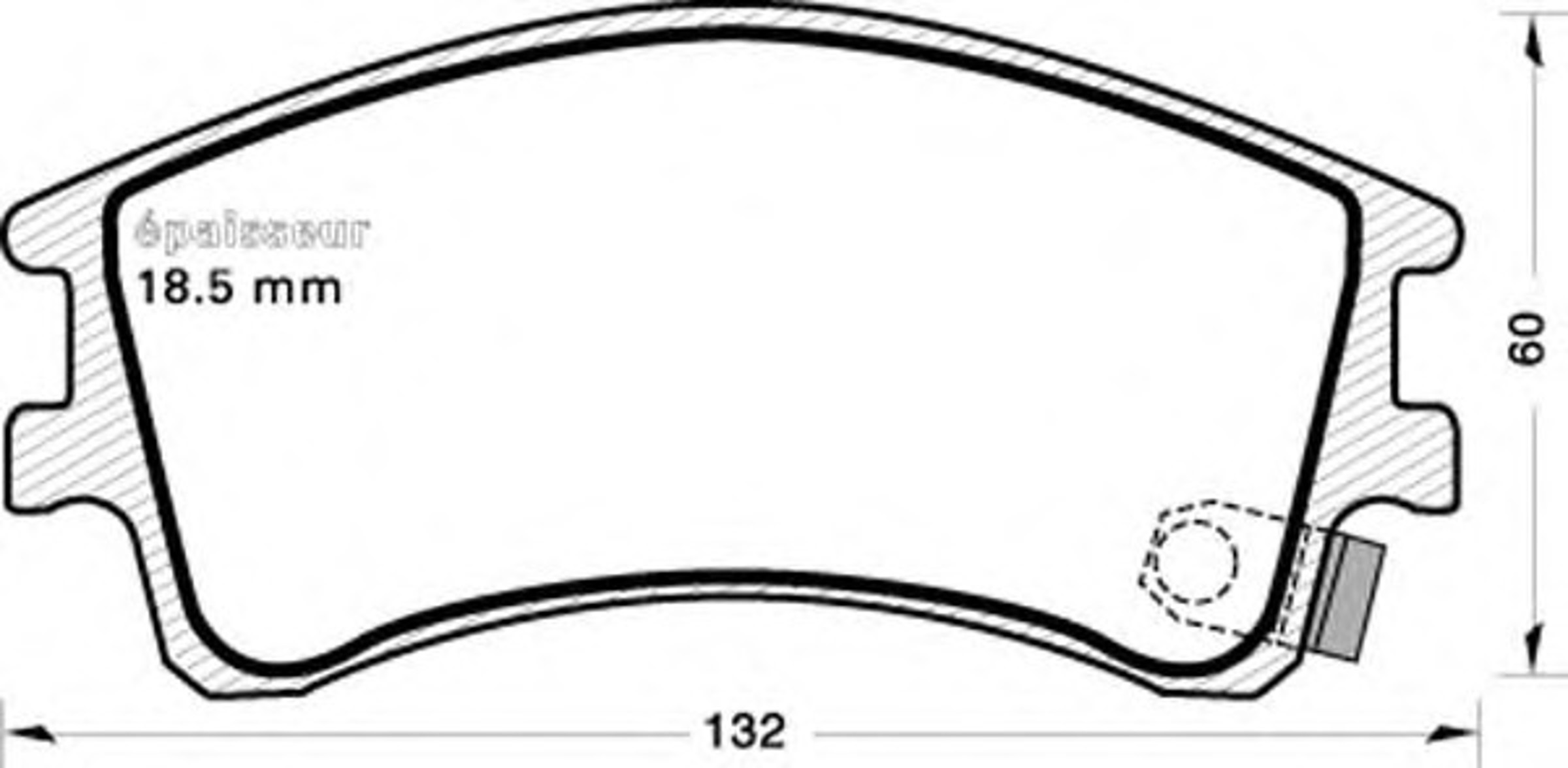 Колодки тормозные дисковые MGA 651