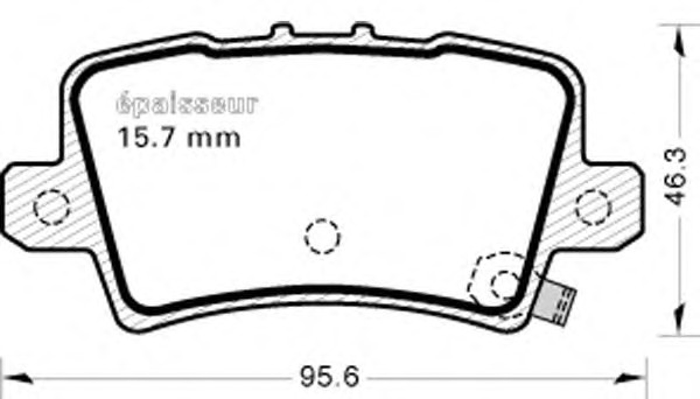 Колодки тормозные дисковые MGA 815