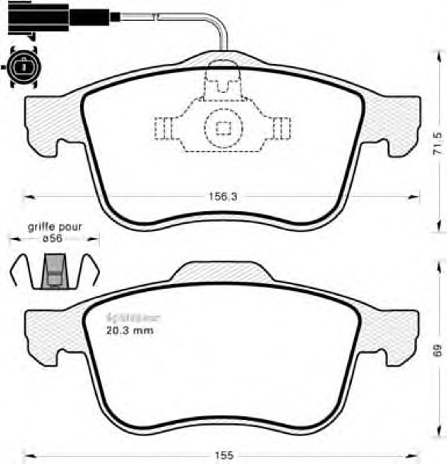Колодки тормозные дисковые MGA 826