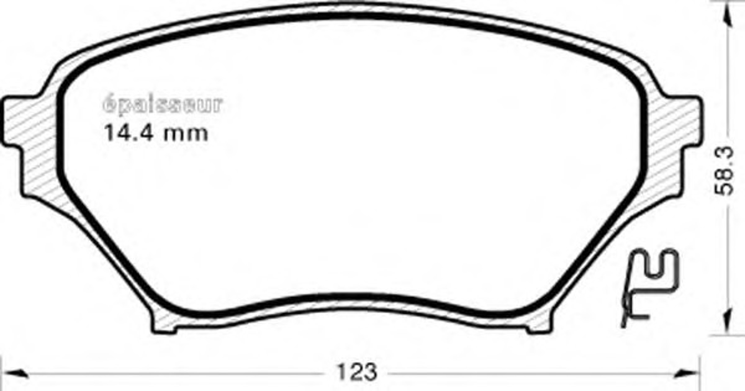 Колодки тормозные дисковые MGA 828