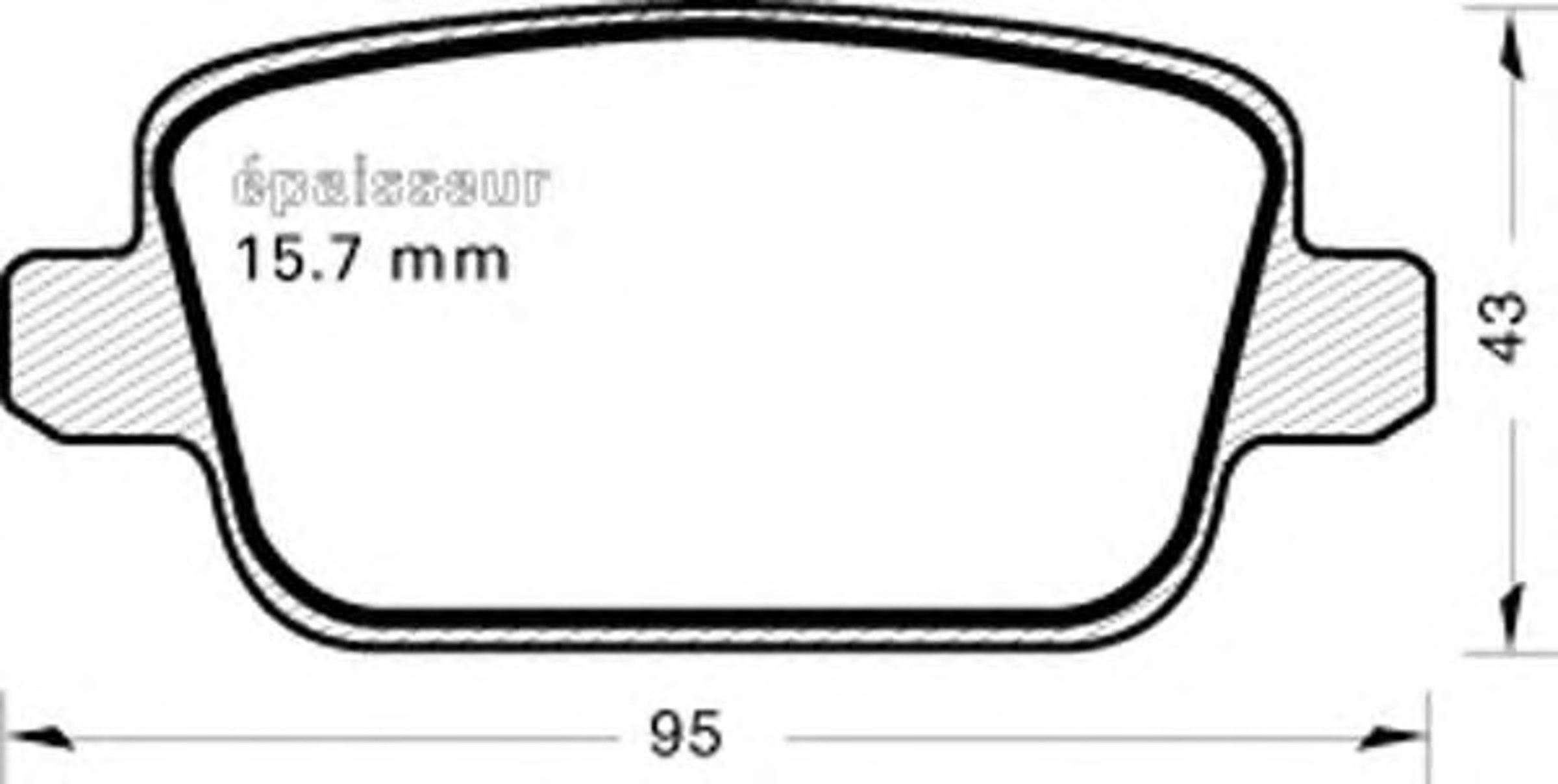 Колодки тормозные дисковые MGA 865