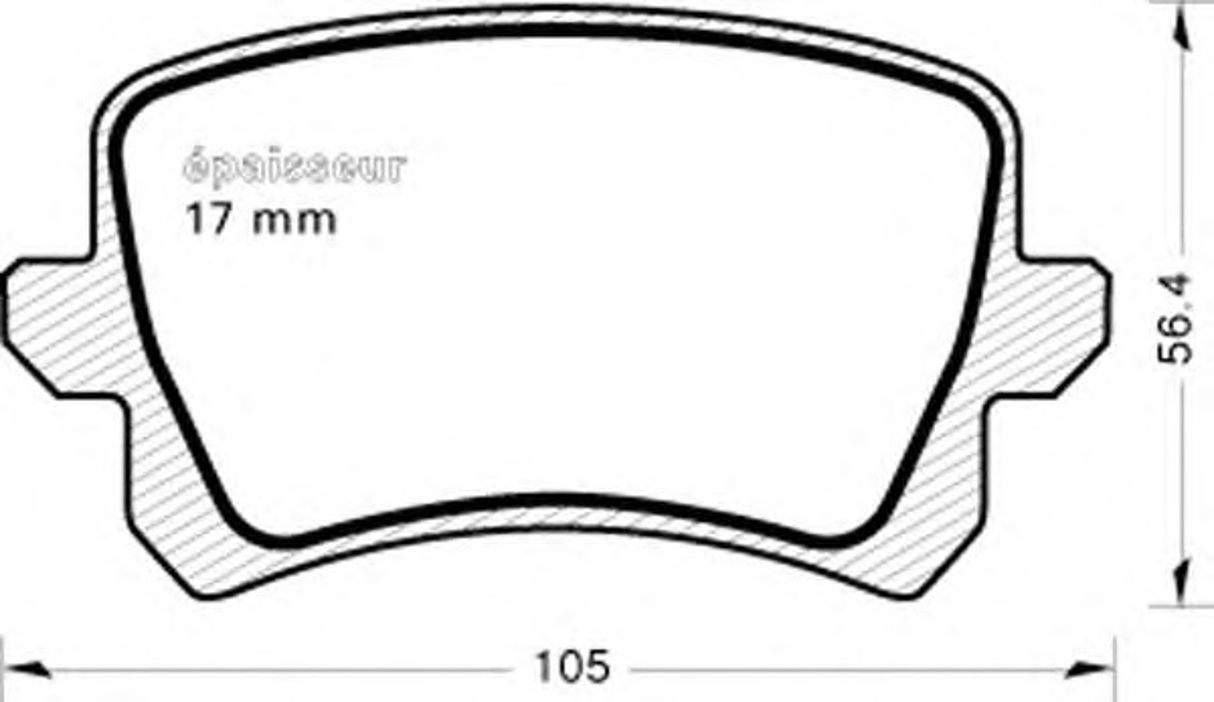 Колодки тормозные дисковые MGA 903