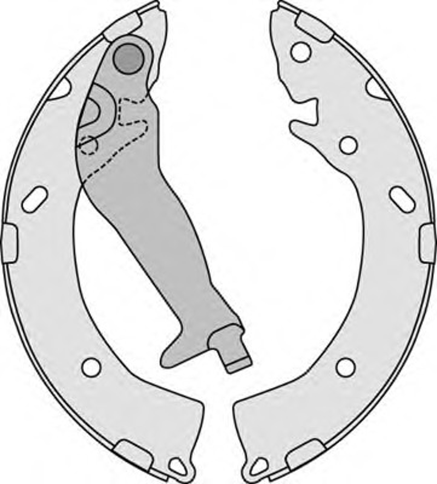 Колодки тормозные барабанные MGA M833