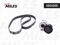 Ad03006 комплект ремня приводного MILES AD03006
