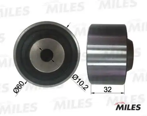Ролик ремня грм mitsubishi galant/hyundai santa fe/sonata 1.6-2.4 (ina 532007420) ag02013 MILES AG02013