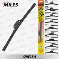 Cwf28m щётка с/о 700мм бескаркасная m5 ( 9 адаптеров ) MILES CWF28M