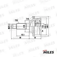 Шрус mazda 626 2.0 97- нар.(abs) ga20230 MILES GA20230