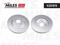 K201815 диск тормозной nissan murano/pathfinder 14- передний вент. d 320мм с покрытием MILES K201815