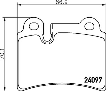 Тормозные колодки MINTEX MDB2740