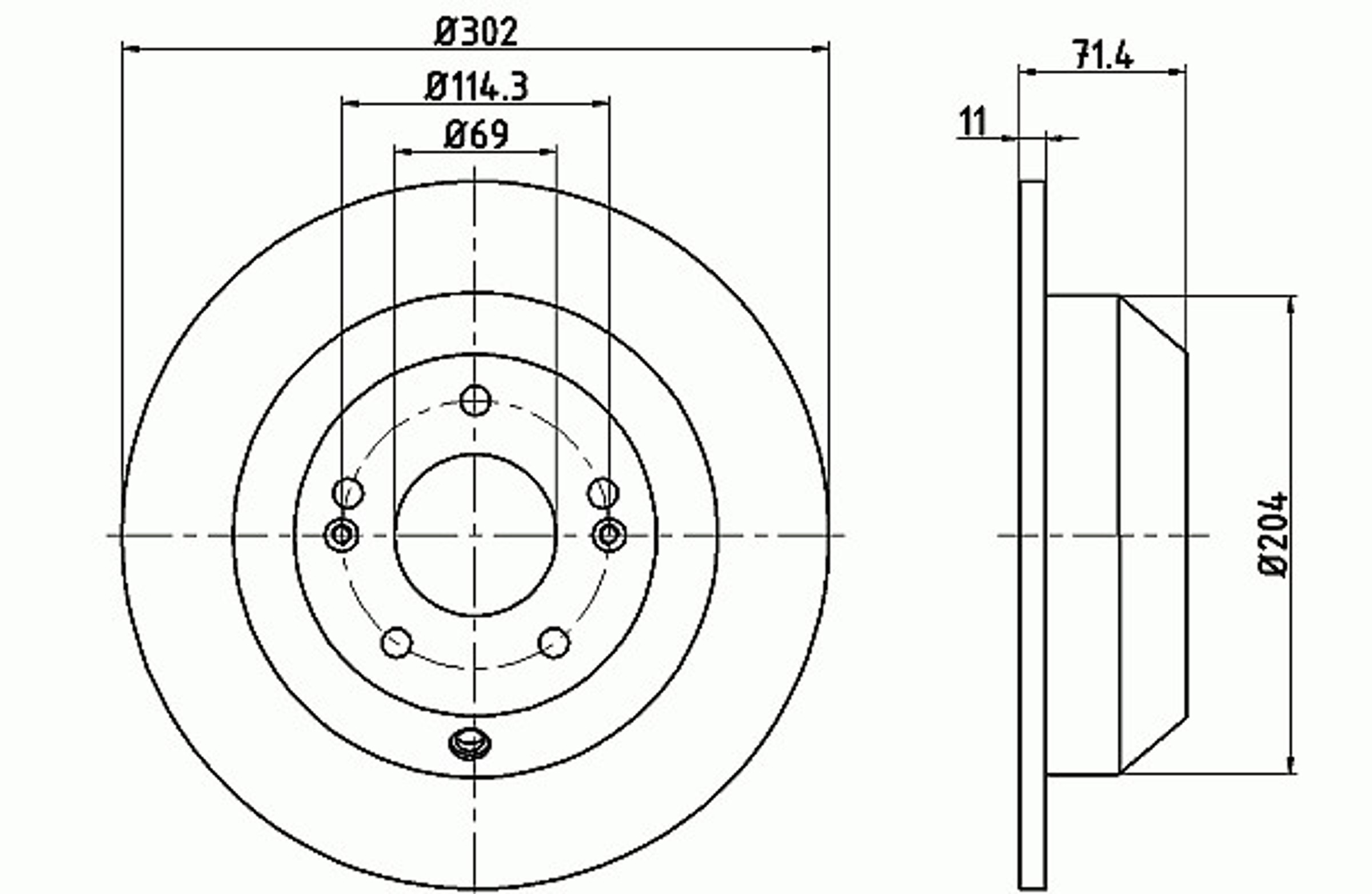 Диск тормозной MINTEX MDC2245