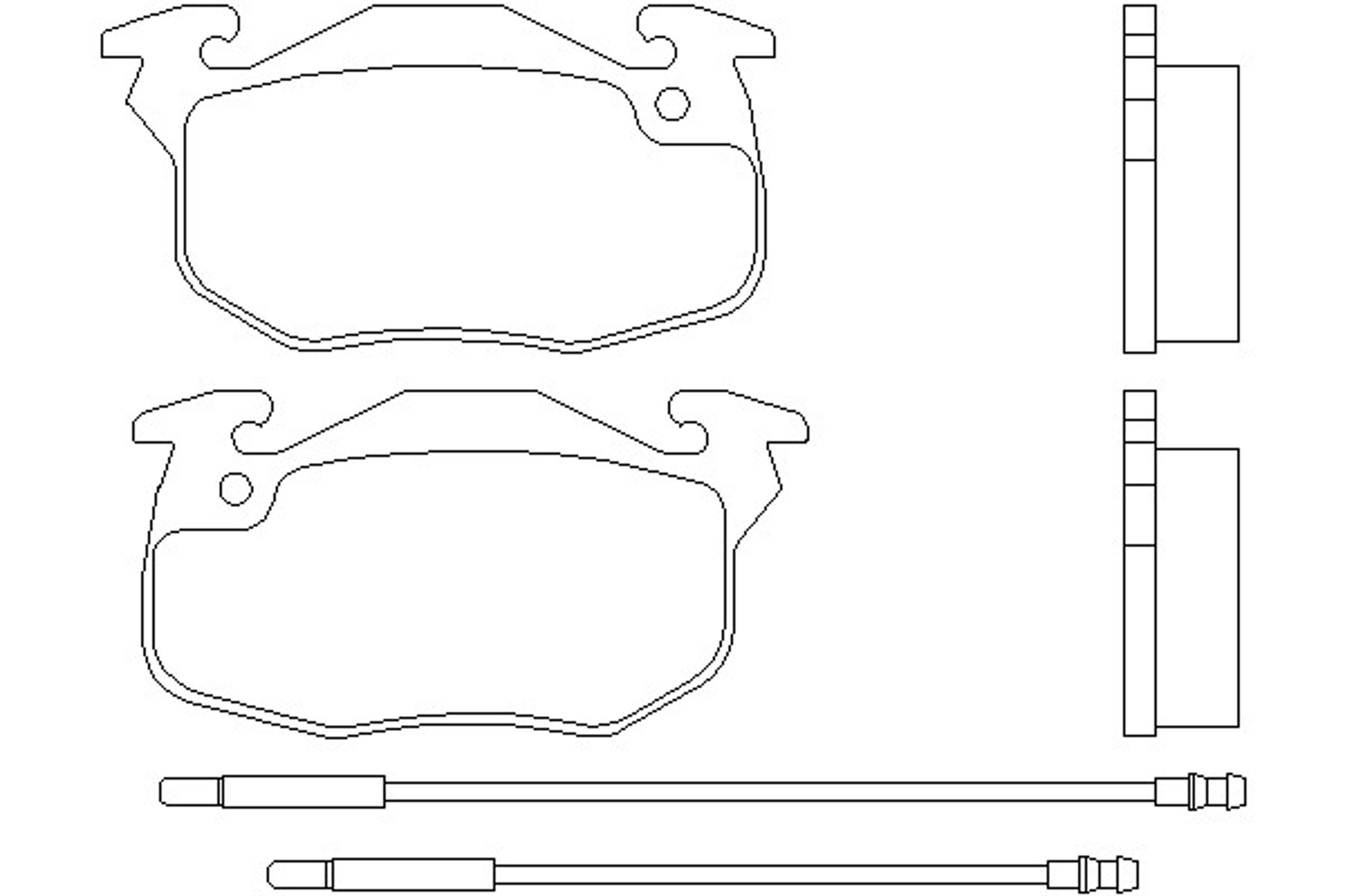 Комплект тормозов дисковый тормозной механизм MINTEX MDK0059