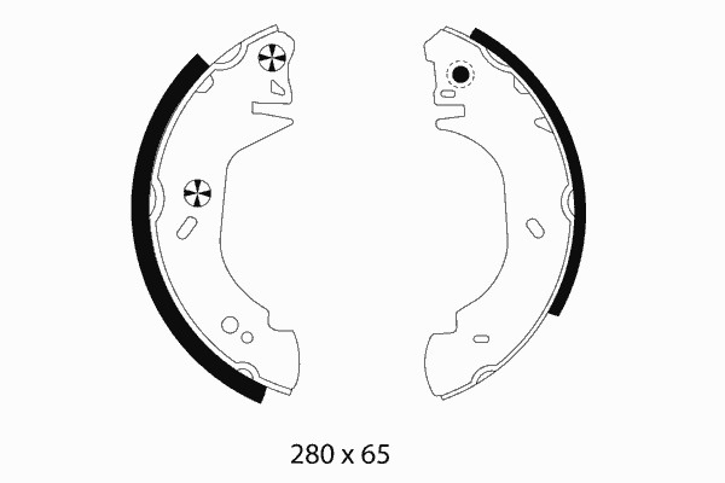 Колодки тормозные барабанные MINTEX MFR330