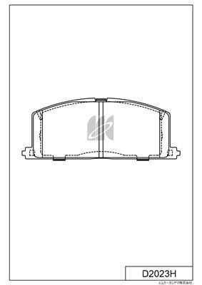 Тормозные колодки дисковые MK KASHIYAMA D2023H