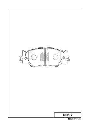 Колодки дисковые MK KASHIYAMA D2277