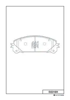 D2316-01 колодки дисковые передние MK KASHIYAMA D2316H