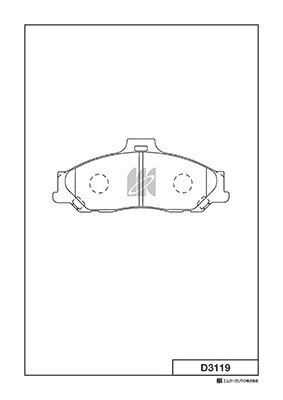 Тормозные колодки дисковые MK KASHIYAMA D3119