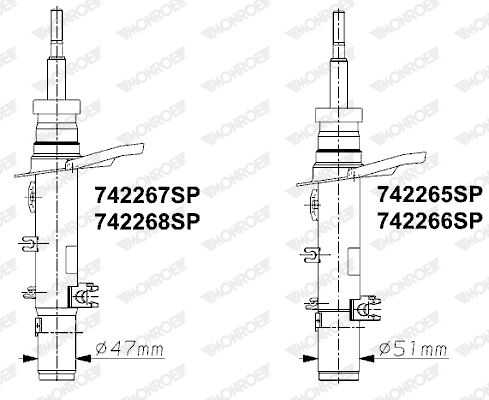 Запчасть MONROE 742265SP