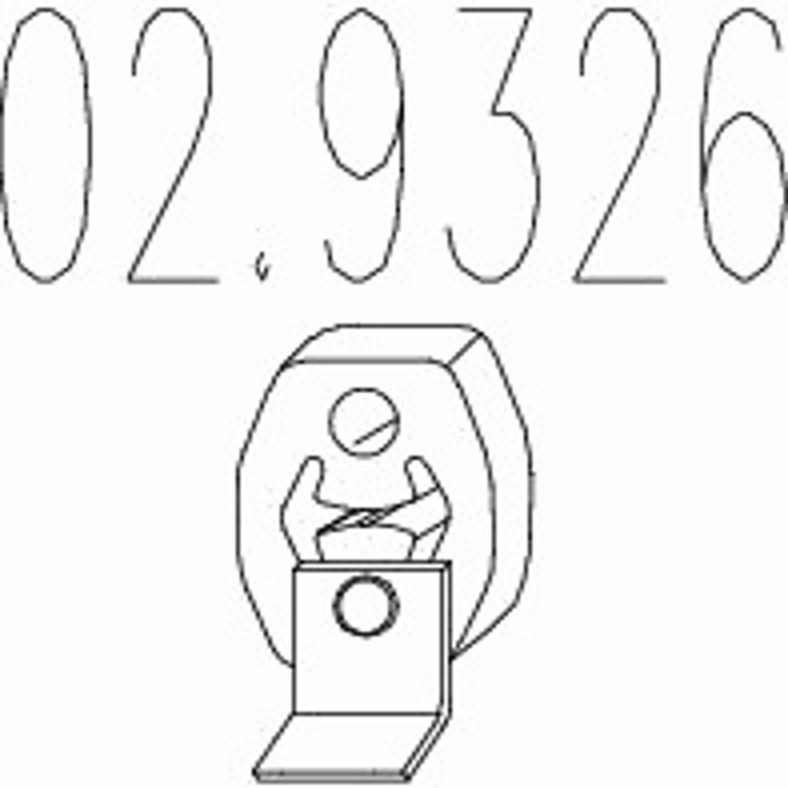 Кронштейн глушитель MTS 02.9326
