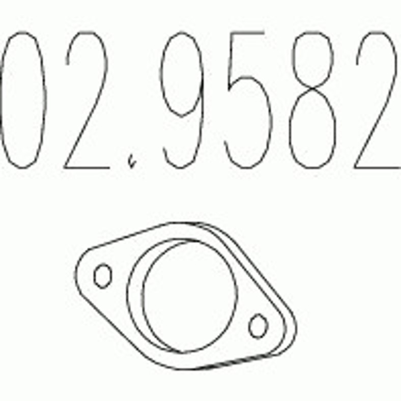 Кронштейн глушитель MTS 02.9582