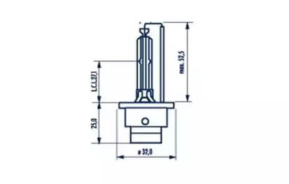 Лампа xenon 35w p32d-2