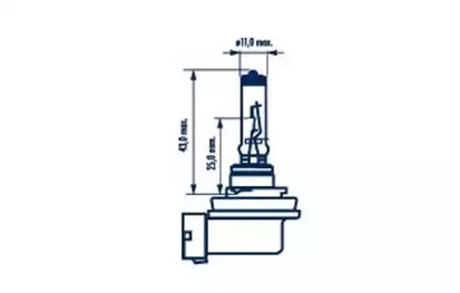 Лампа галогенная h8 35w -1
