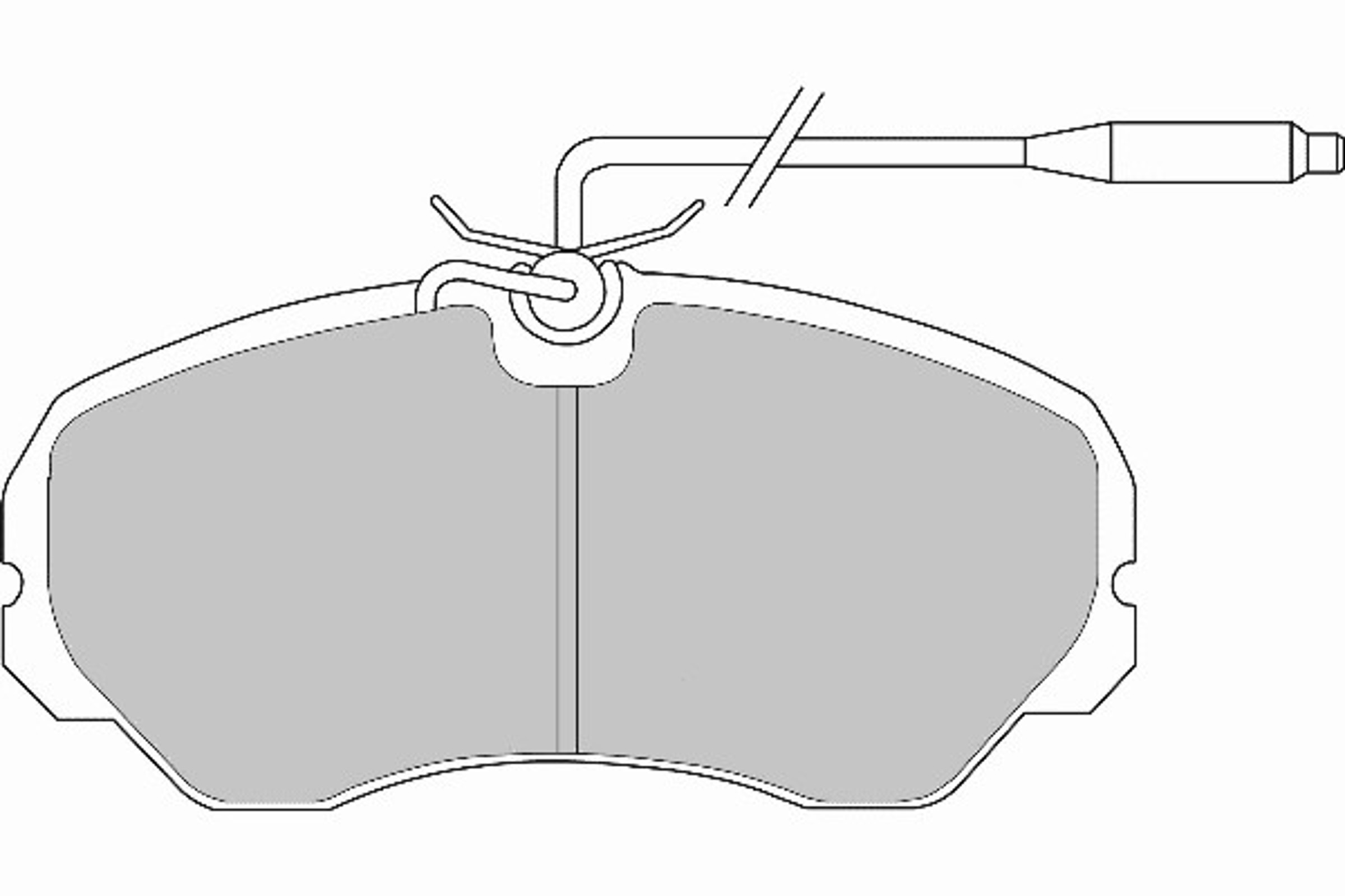 Колодки тормозные дисковые NECTO FD6238V