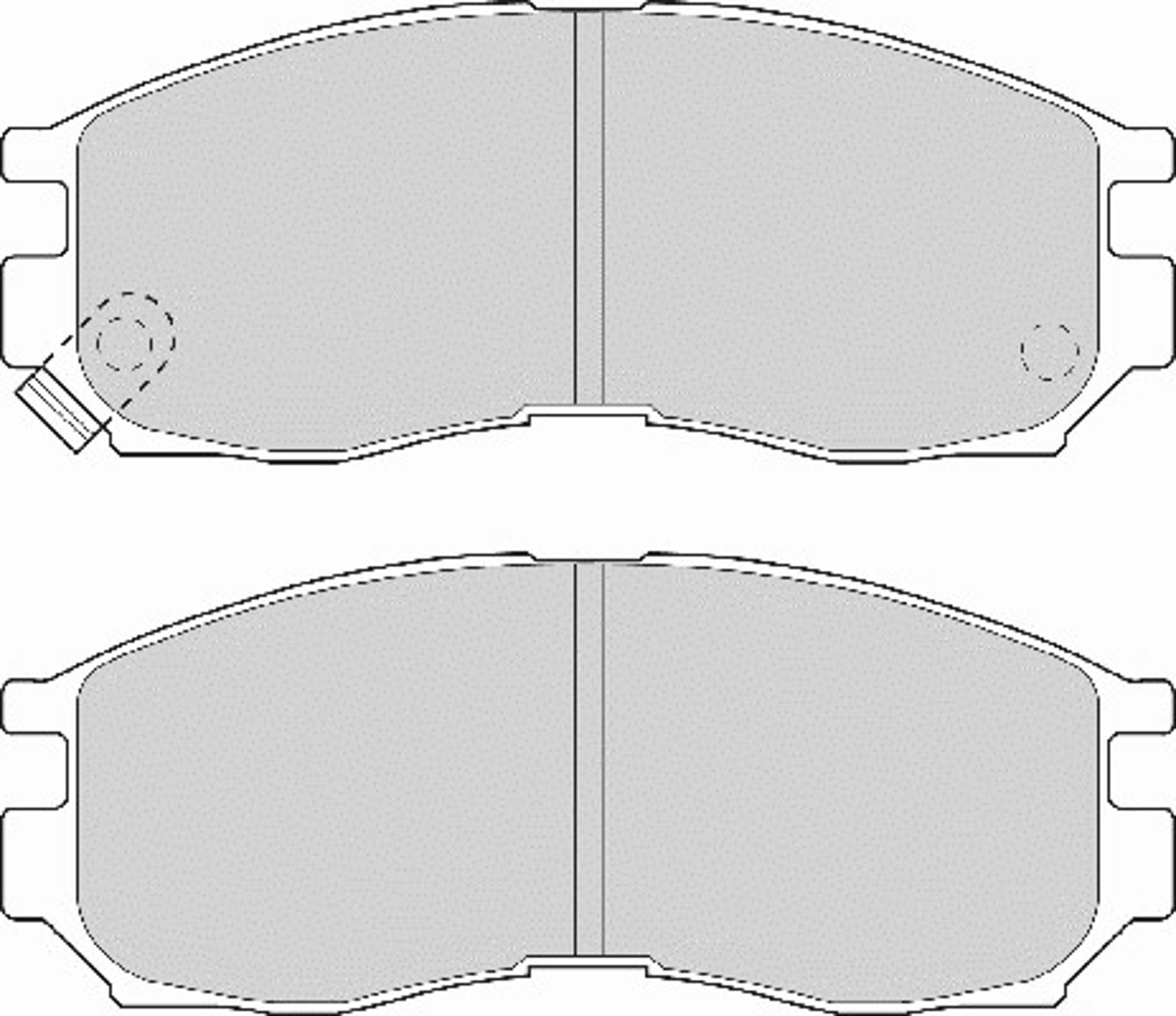 Колодки тормозные дисковые NECTO FD6574A