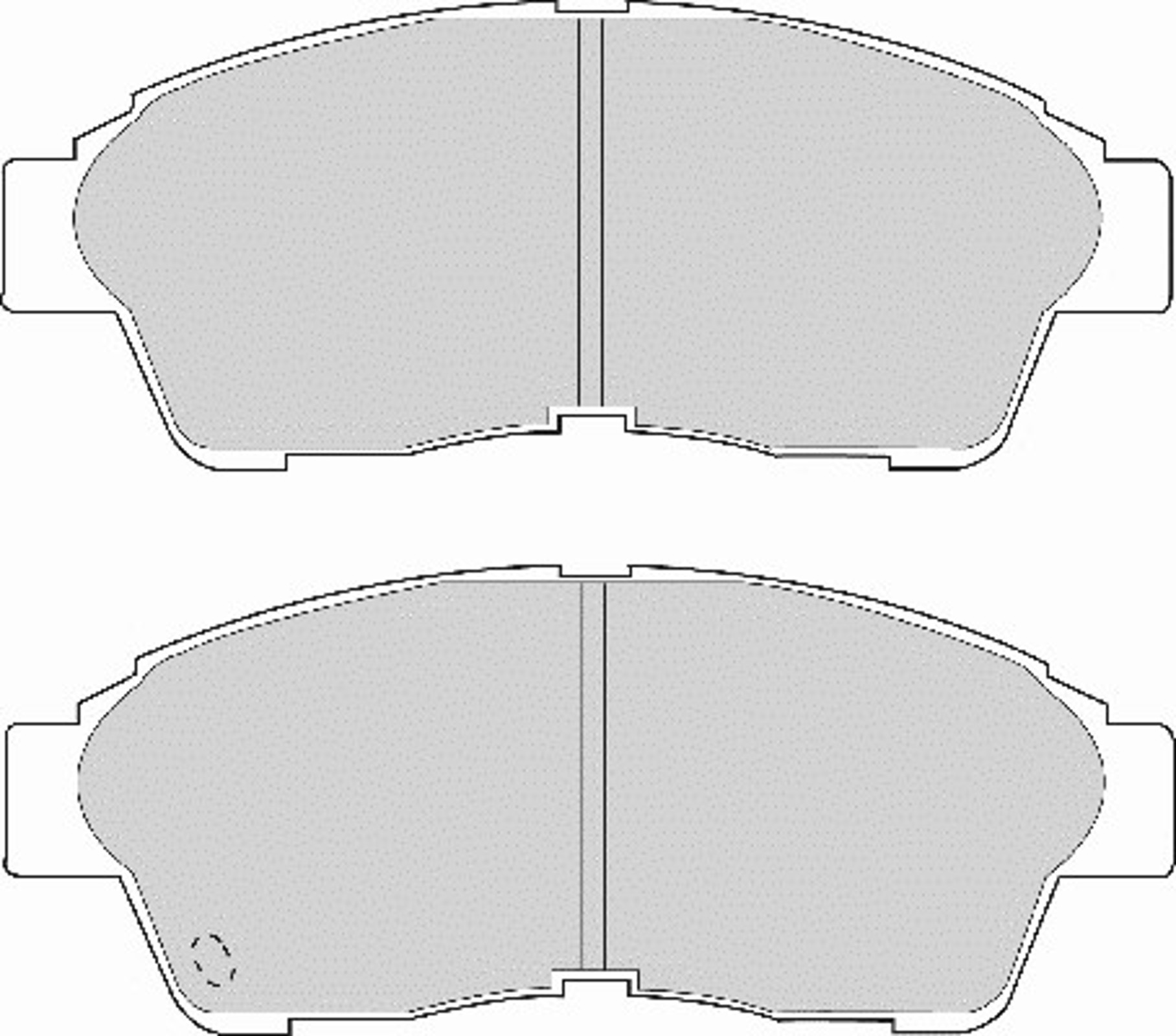 Комплект тормозных колодок дисковый тормоз NECTO FD6584A