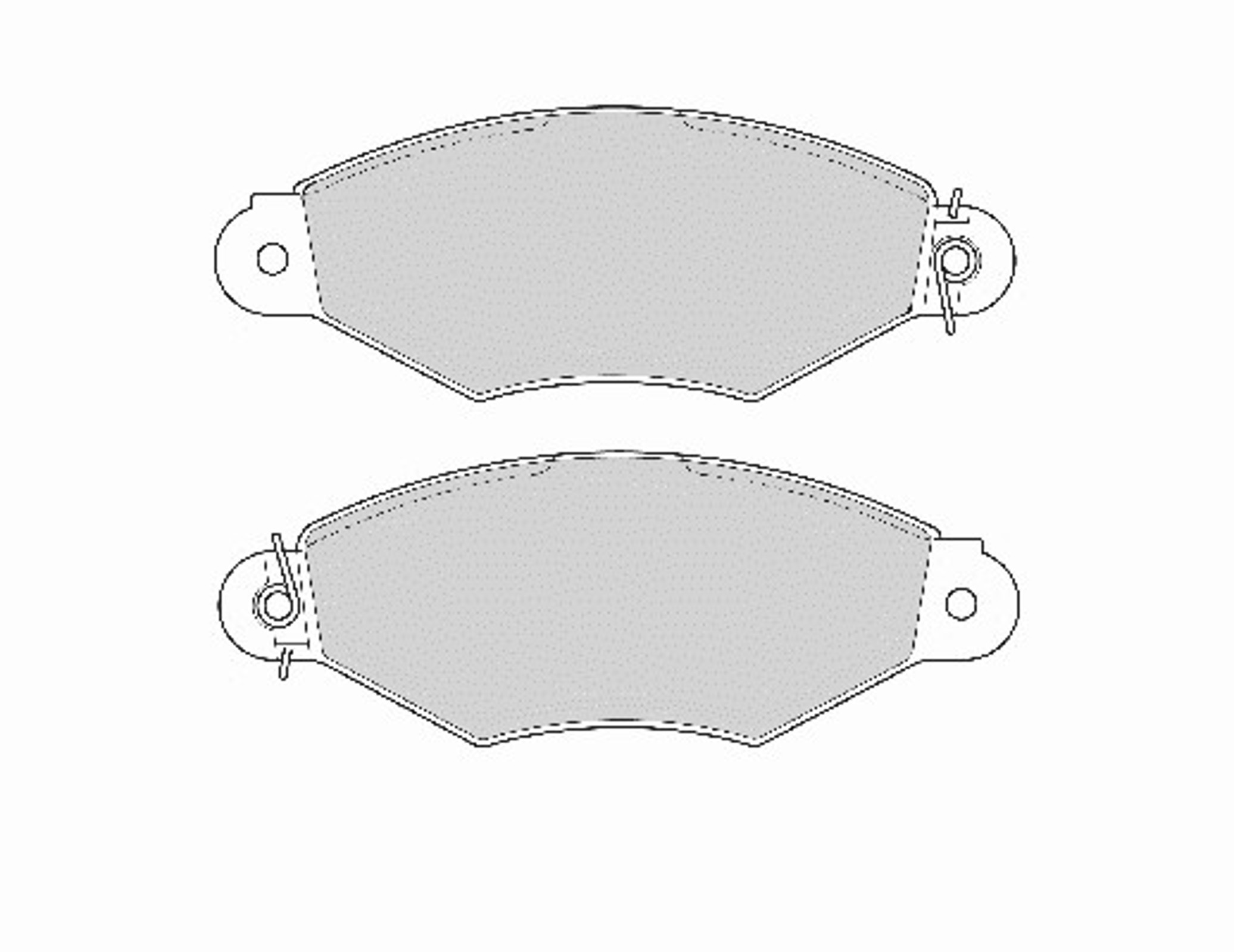 Комплект тормозных колодок дисковый тормоз NECTO FD6733A