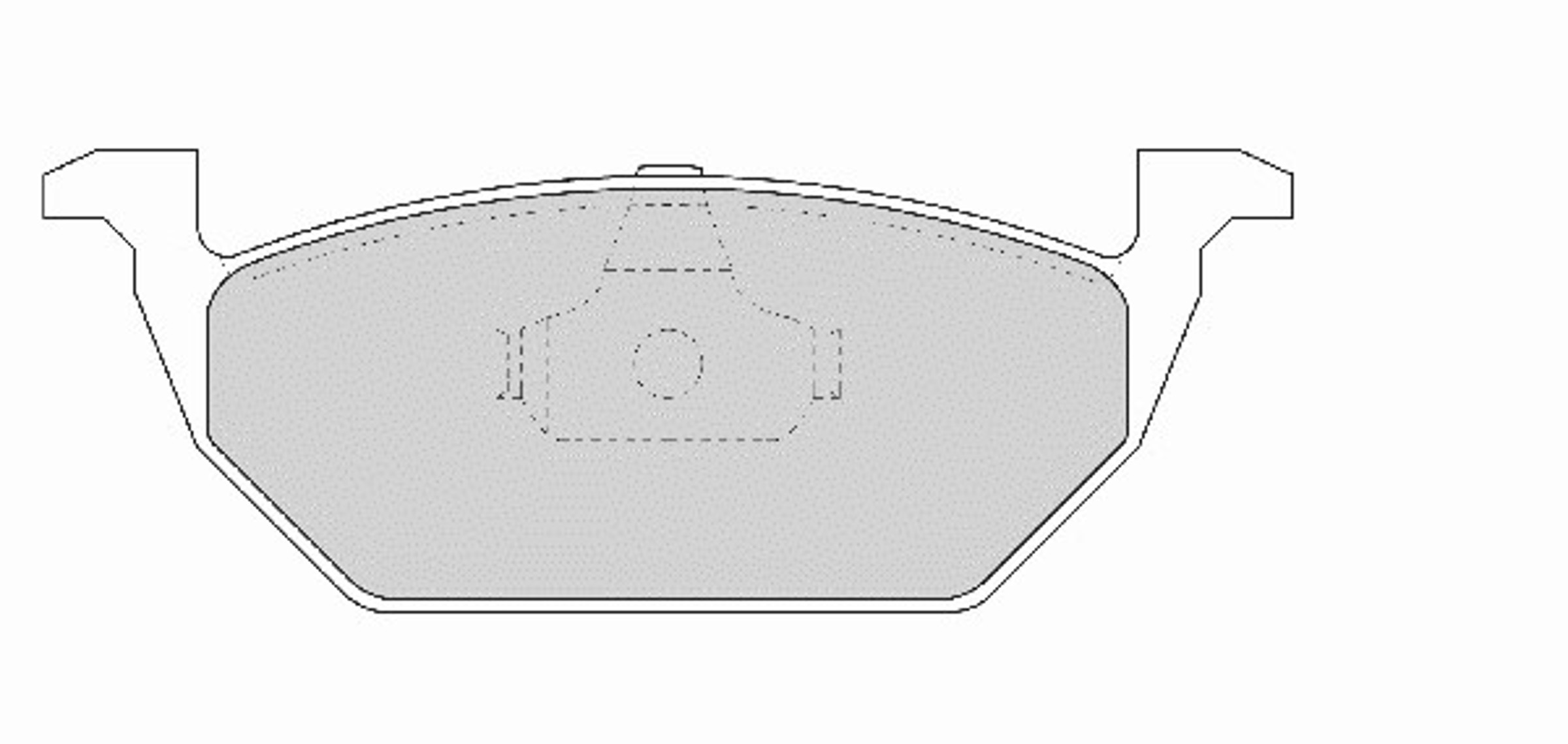 Комплект тормозных колодок дисковый тормоз NECTO FD6754A