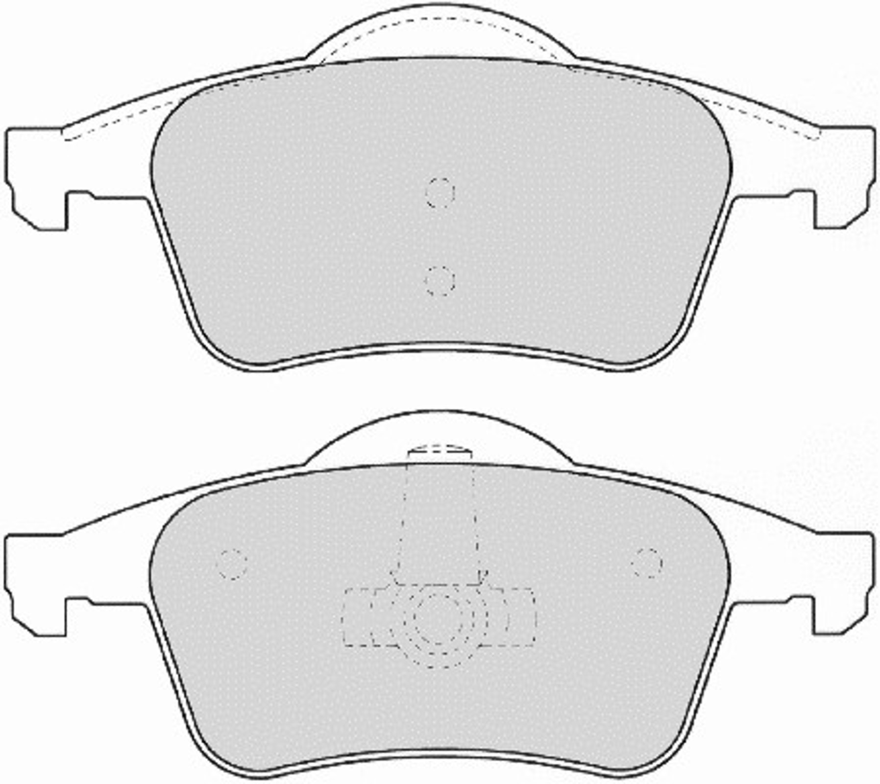 Комплект тормозных колодок дисковый тормоз NECTO FD6856A