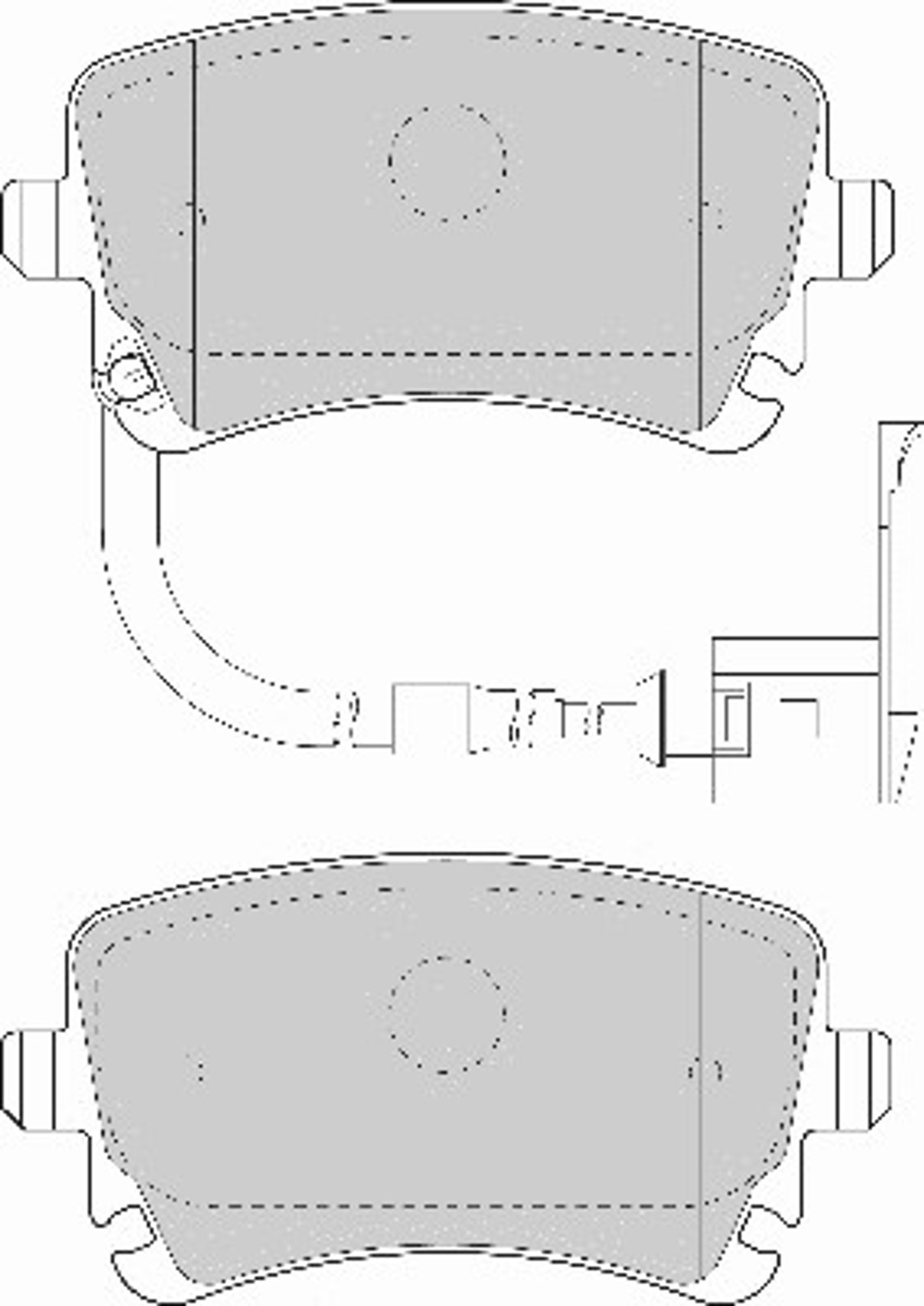 Комплект тормозных колодок дисковый тормоз NECTO FD6863A