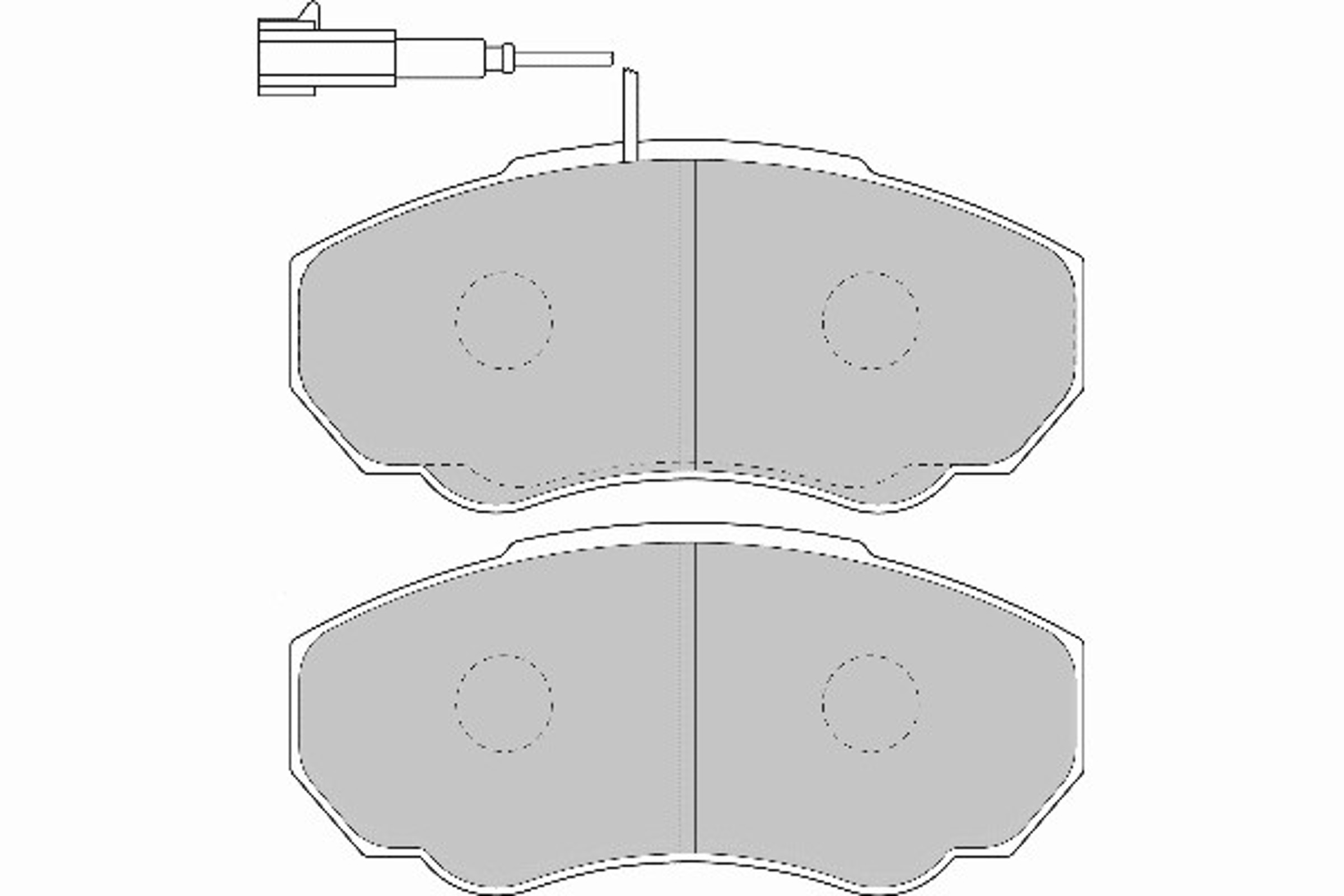 Комплект тормозных колодок дисковый тормоз NECTO FD6895V