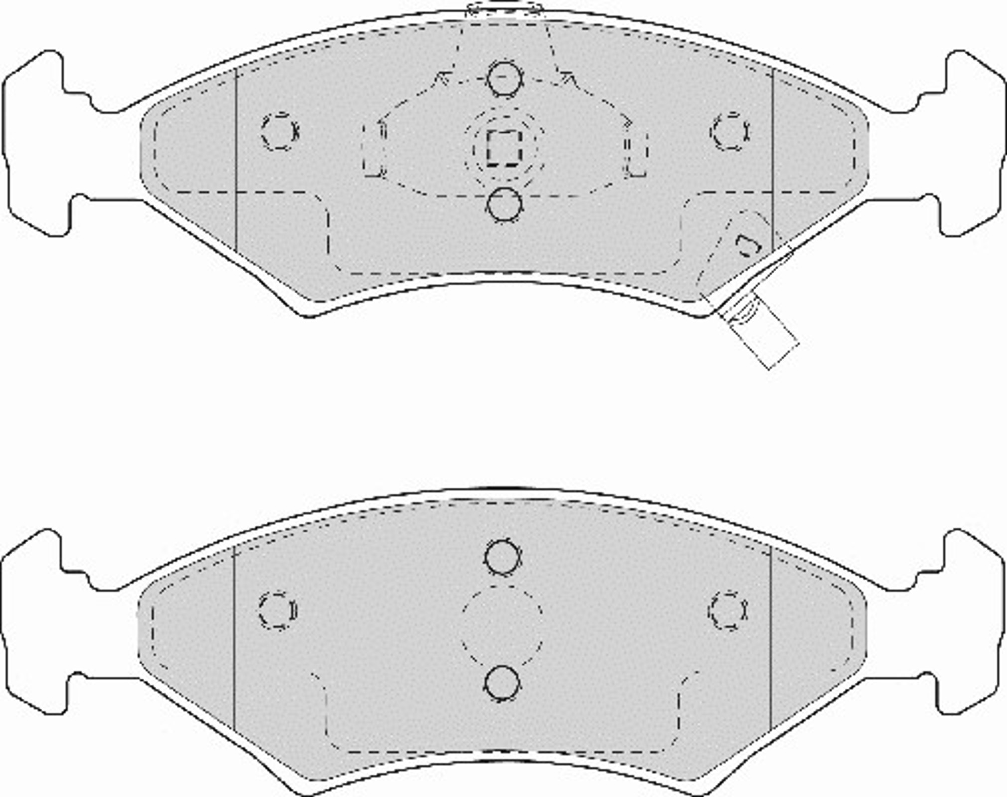 Колодки тормозные дисковые NECTO FD7053A