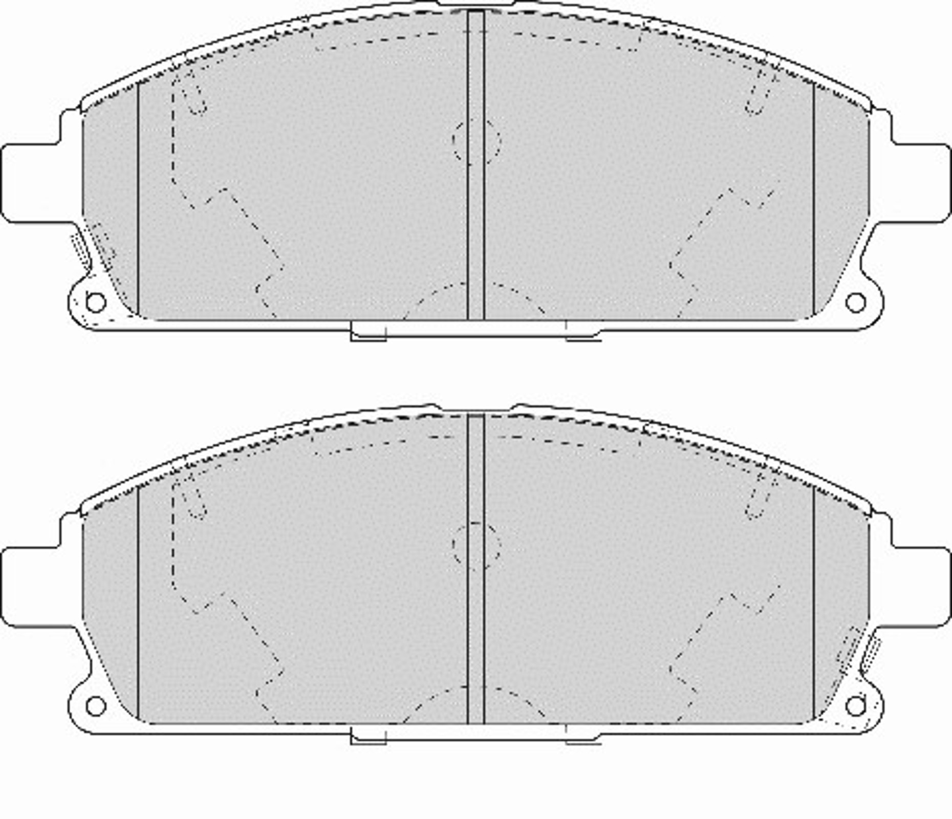 Комплект тормозных колодок дисковый тормоз NECTO FD7061A