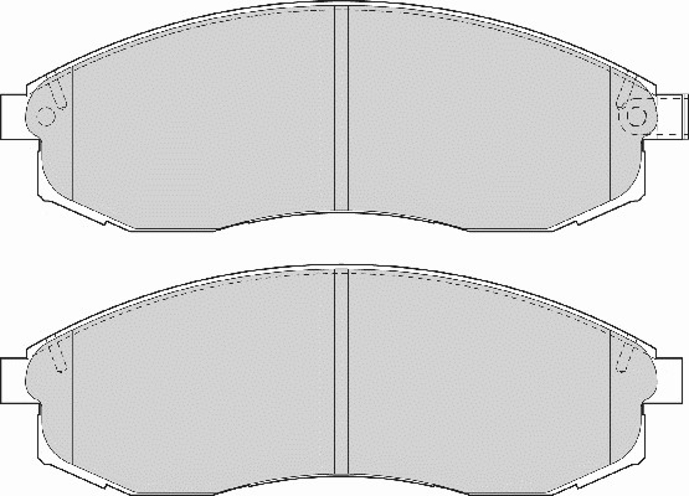 Колодки тормозные дисковые NECTO FD7107A
