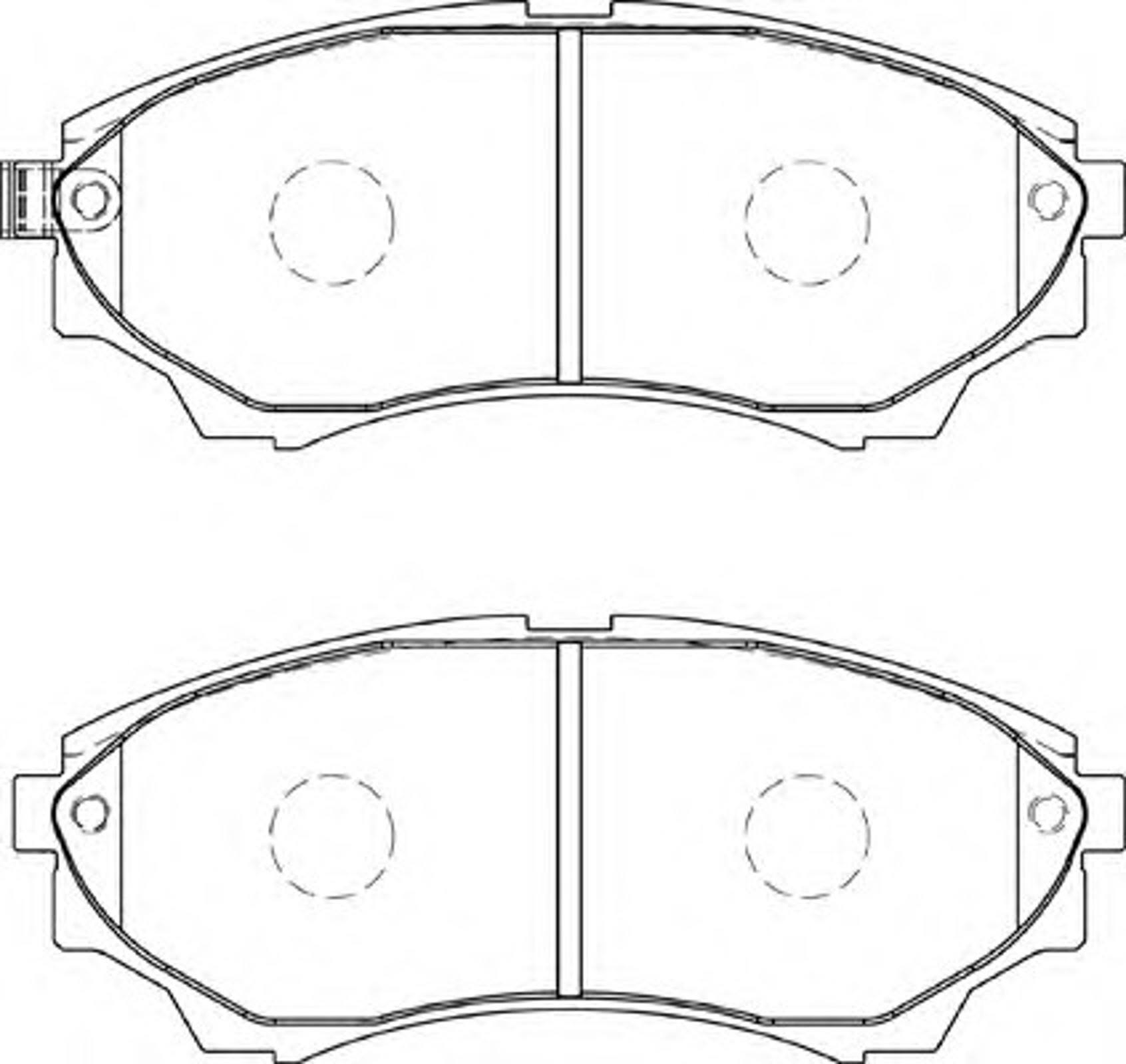 Колодки тормозные дисковые NECTO FD7332A
