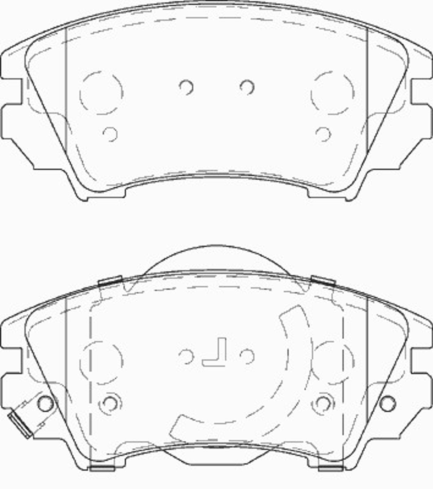 Комплект тормозных колодок дисковый тормоз NECTO FD7412A