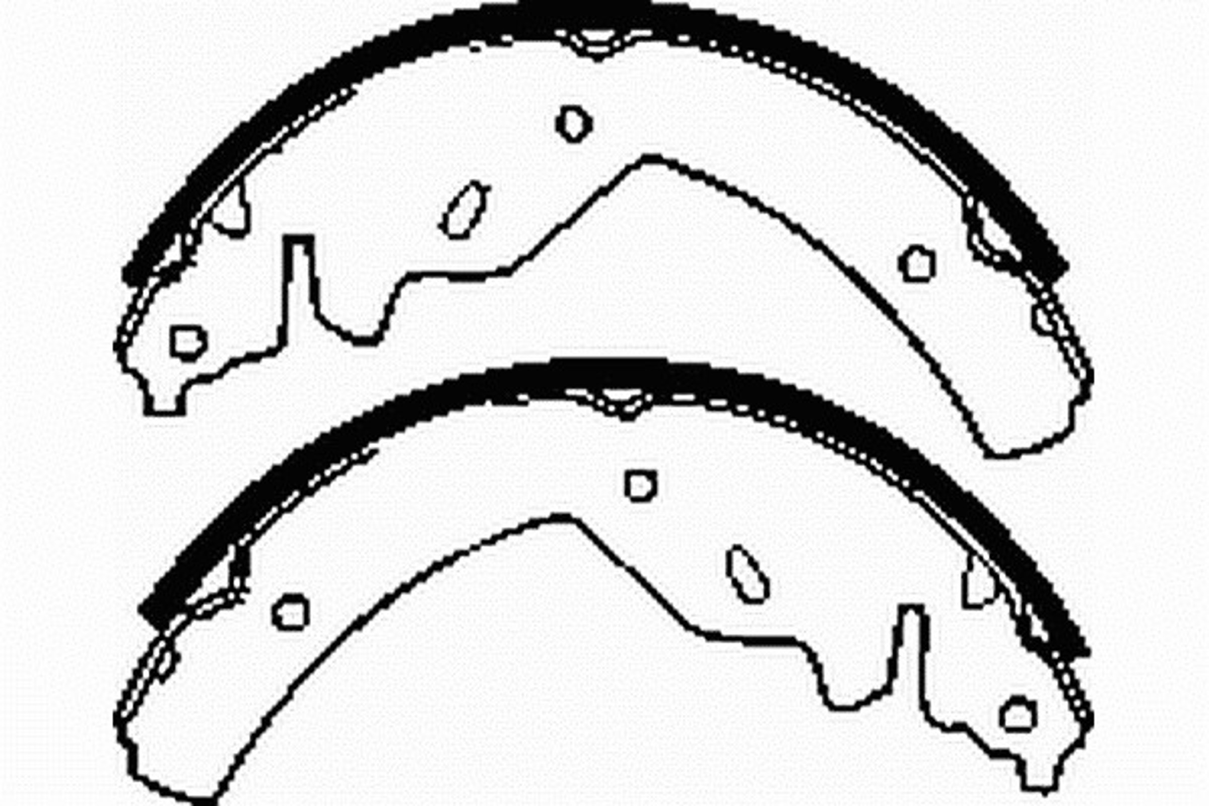 Колодки тормозные барабанные NECTO N1617