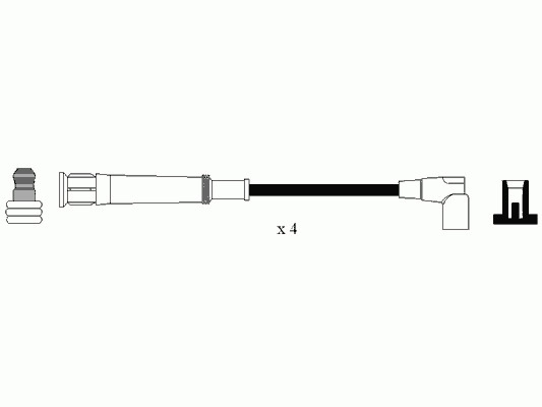 Комплект проводов зажигания NGK 0565