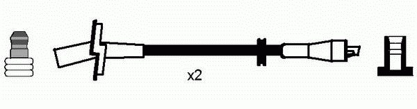 Комплект проводов зажигания NGK 0660