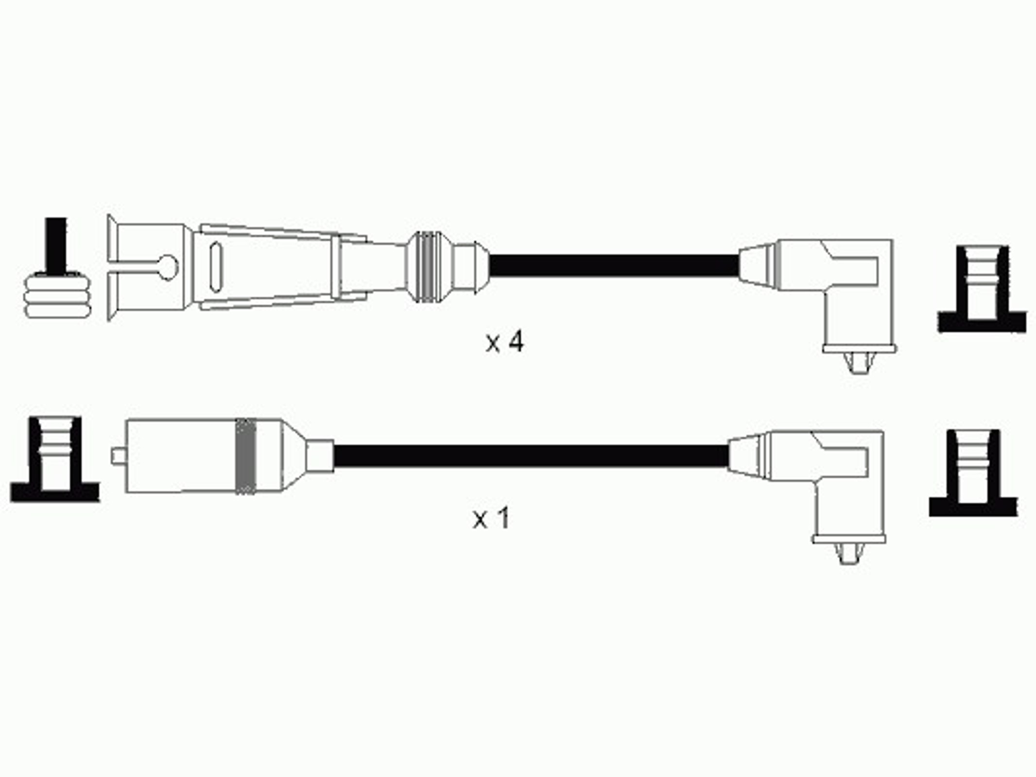 Комплект проводов зажигания NGK 0949