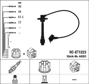 Комплект проводов зажигания NGK 44263